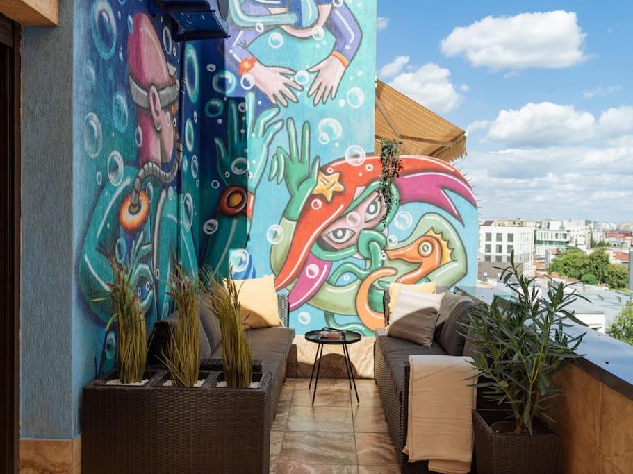 Terrasse Des Plongeurs Apartment Bukares Bagian luar foto